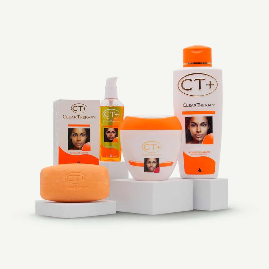 CT+ Clear Therapy 4 Produt Carrot Kit (Soap, Lotion, Cream, Serum)