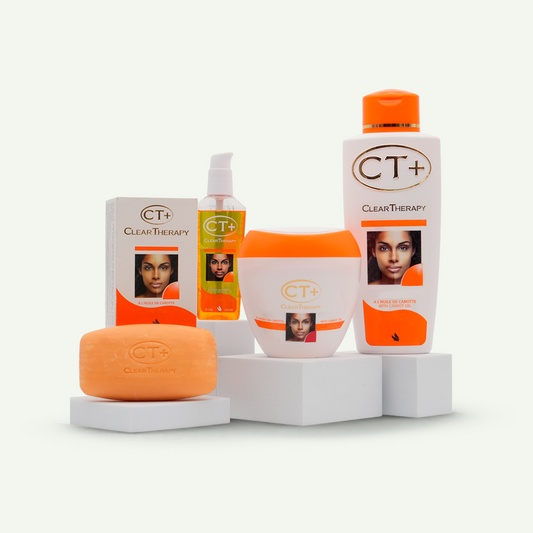 CT+ Clear Therapy 4 Produt Carrot Kit (Soap, Lotion, Cream, Serum)